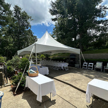 Load image into Gallery viewer, 40 person package tent rental on concrete