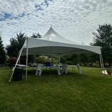 Load image into Gallery viewer, 40 person package tent rental cloudy