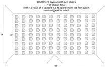 Load image into Gallery viewer, 20x40 High Peak Frame Tent Rental