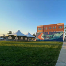 Load image into Gallery viewer, 20x40 High Peak Tent Rental in Hingham Shipyard Massachusetts