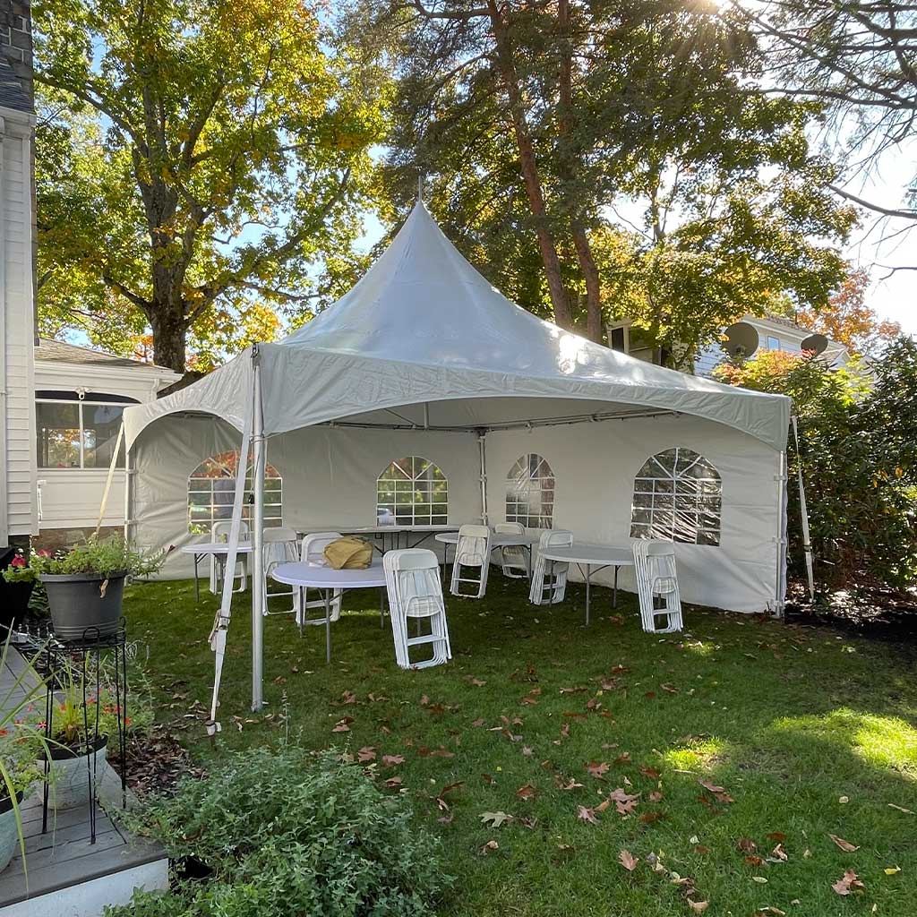tents and chairs rental 40 Person High Peak Tent Rental | BZ Tent Rentals