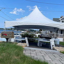 Load image into Gallery viewer,  40 person Party Package Rental Quincy Massachusetts 20x20 High Peak Tent
