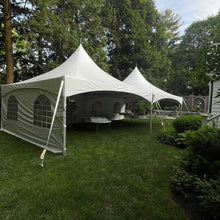 Load image into Gallery viewer,  60 Person Package Rental Massachusetts High Peak Frame Tent Package in grass