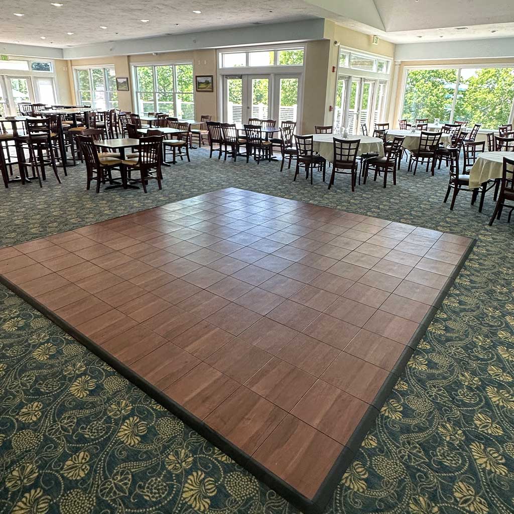 12x12 Dance Floor Rental Dark Maple