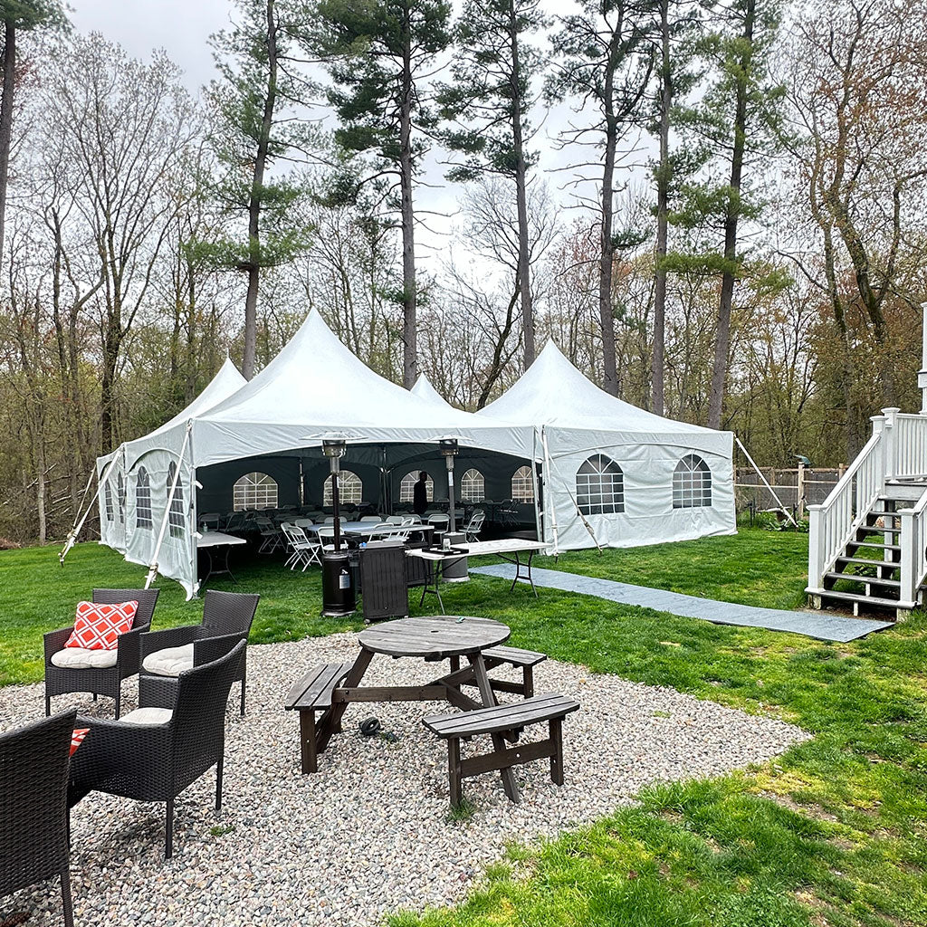 20x20 High Peak Frame Tent Rental
