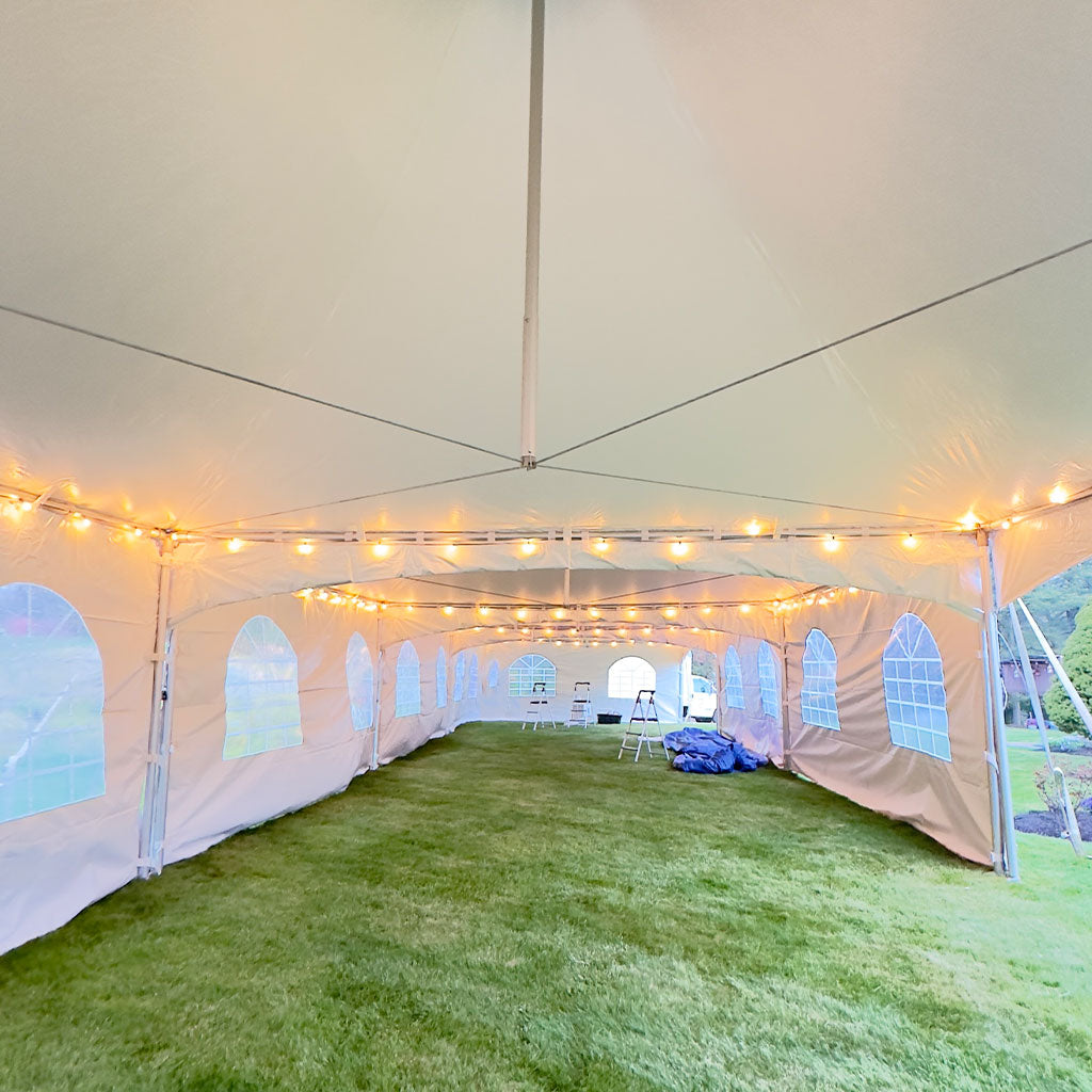 20x20 High Peak Frame Tent Rental