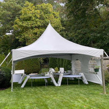 Load image into Gallery viewer, 20x20 High Peak Tent Rental Massachusetts 40 person Party Package
