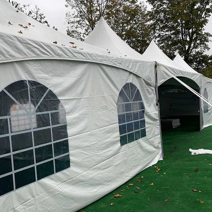 20x60 High Peak Tent in Massachusetts custom options