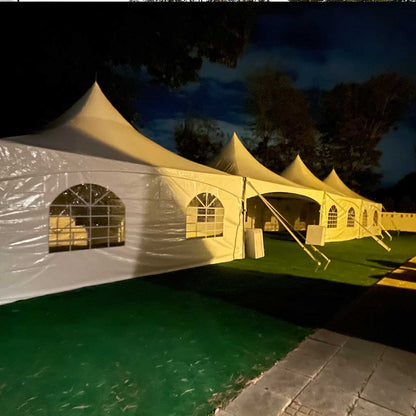 20x60 High Peak Tent in Massachusetts custom options