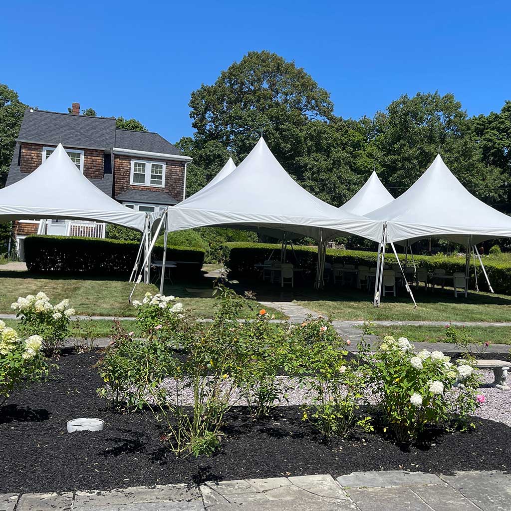 20x60 High Peak Tent in Massachusetts  in Garden custom options