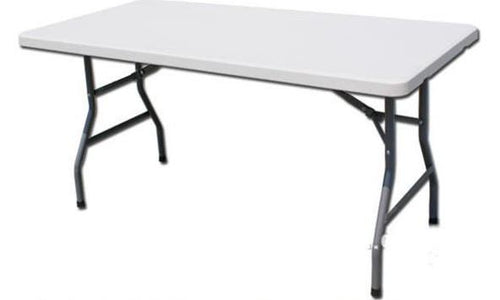 6  Foot Rectangle White Table Rental